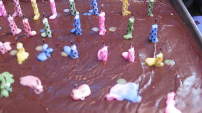 Birthday cake, 40 candles
