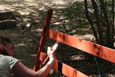 Painting headboard